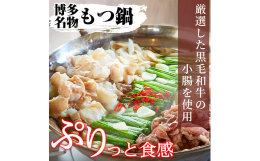 博多もつ鍋セット（4～6人前）牛肉 黒毛和牛 国産 もつ鍋 ちゃんぽん 醤油 本場の味 晩御飯＜離島配送不可＞【ksg1236】【にくや】