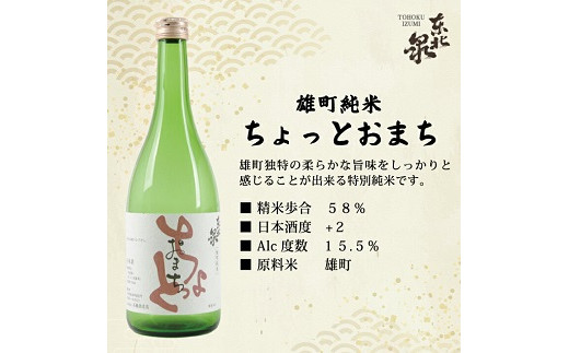 562　東北泉　おすすめ純米酒セット 720ml×4本