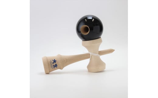 競技用けん玉「大空」ソリッドカラー黒_F087