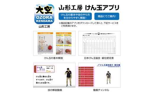 競技用けん玉「大空」ソリッドカラー黒_F087