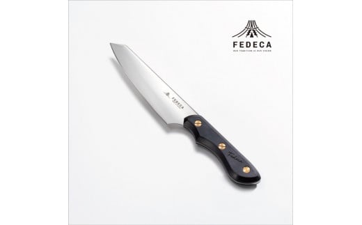 【FEDECA】三徳包丁 小 プレーンブラック 000988