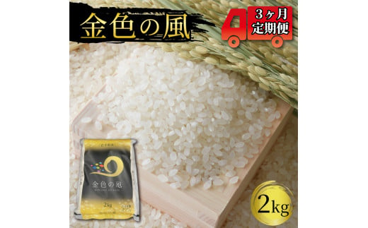 米 定期便 / 3ヶ月 金色の風 2kg × 3回 (計6kg) 精米 一等米 岩手県産 ご飯 白米