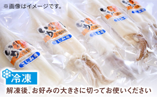 剣先イカ 5本 セット【丸徳水産】《対馬市》鮮度抜群 新鮮 ケンサキイカ シロイカ 下処理済 刺身 BBQ 惣菜 天ぷら フライ 海鮮 [WAE011]冷凍 あかいか 剣先いか 簡単調理 もう1品 処理済 まるいか 魚介 時短 煮物 和食 