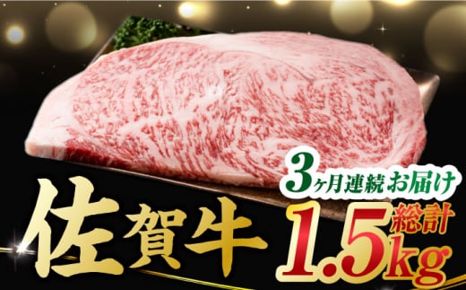 【3回定期便】 艶さし！ 佐賀牛 サーロインステーキ 計1.5kg （250g×2枚×3回） 吉野ヶ里町 [FDB039]