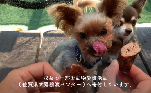 【定期便3回】犬の無添加おやつ&ごはん☆燻製の香りがたまらないスモークチキン&いのししソーセージ【わんこin食堂】 [FCG041]