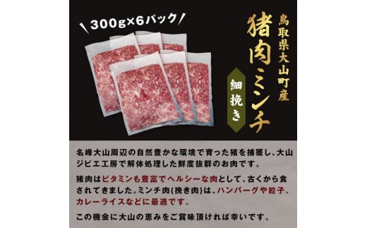 GB-20　猪肉ミンチ（細挽き）1.8kg（300g×6パック）