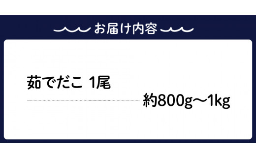 冷凍 茹でだこ 1尾 (約800g～1kg)