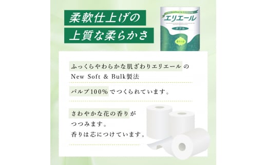 エリエール トイレットティシュー ダブル 30m 12R 6パック 計72ロール まとめ買い トイレットペーパー 紙 防災 常備品 備蓄品 消耗品 備蓄 日用品 生活必需品 送料無料 北海道 赤平市