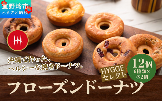 フローズンドーナツ12個　HYGGEセレクト（HYGGEドーナツの６種類×各２個）