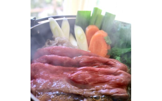 厳選牛ロース肉・厳選牛赤身肉スライス　すき焼・しゃぶしゃぶ食べ比べセット＜離島・沖縄配送不可＞【 牛肉 モモ肉 リブロース 冷凍 国産 国産牛 茨城県 つくば市 】