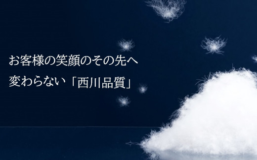 西川 熊本謹製 シルバーダックダウン85％羽毛掛けふとん YA02222500 シングル(ブルー)
