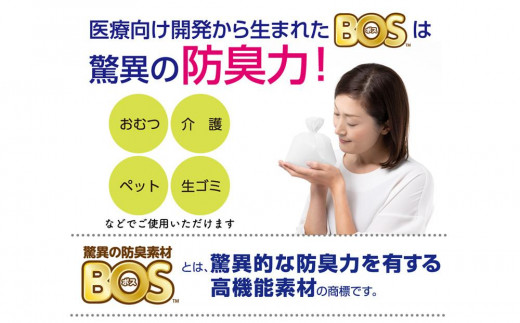 驚異の防臭袋BOS おむつが臭わない袋 ベビー用 SSサイズ 200枚入り(2個セット)