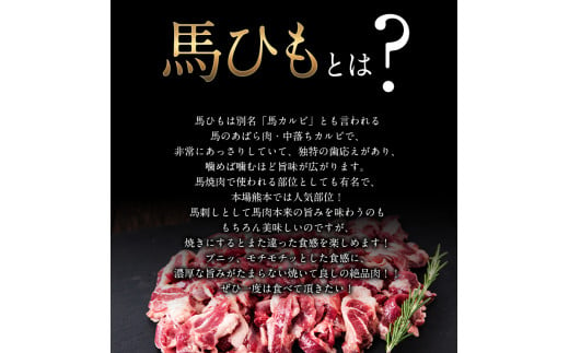 馬ひも焼肉用300g（50gx6袋） 肉 馬ひも 馬肉 熊本県津奈木町《90日以内に出荷予定(土日祝除く)》