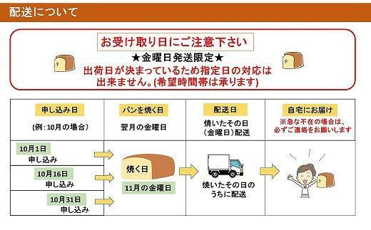 ＜定期便全3回＞【国産小麦使用】高級金賞食パン 角型 2本セット