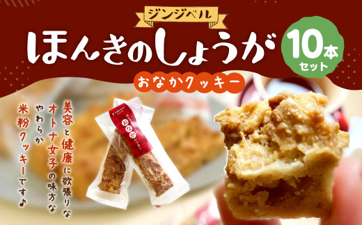 ほんきのしょうが おなかクッキー10本セット