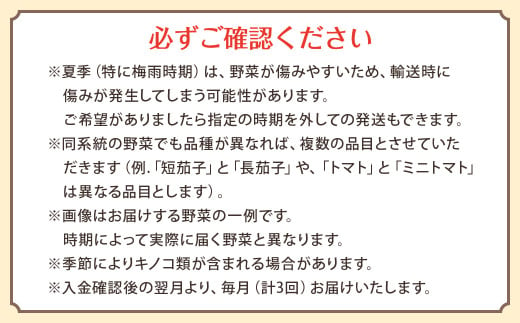 【定期便 3ヶ月コース】 野菜のプロ40年が届けるこだわり野菜セット！ 7～8品目 詰め合わせ