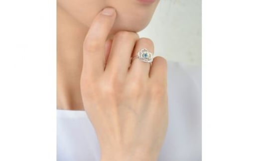 ふるさと納税 アクセサリー リング 神奈川県 藤沢市 Blue Rose Pt トパーズ ダイヤモンドリング アクセサリー ダイアモンド ダイア 宝石 リング ゴールド 7号… Blue Rose Pt トパーズ ダイヤモンドリング アクセサリー