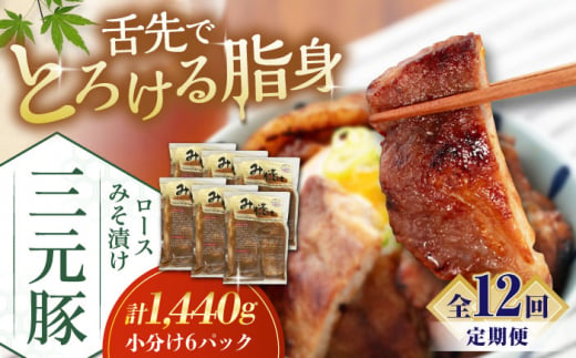  肉 豚肉 ロース ロース肉 味噌漬 小分け 冷蔵配送 定期便 