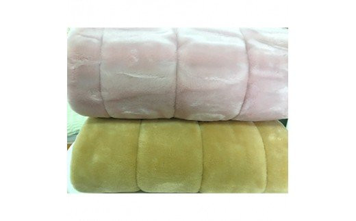 ムートン調アクリルマイヤー敷パッド (セミダブル：ベージュ) [2175]