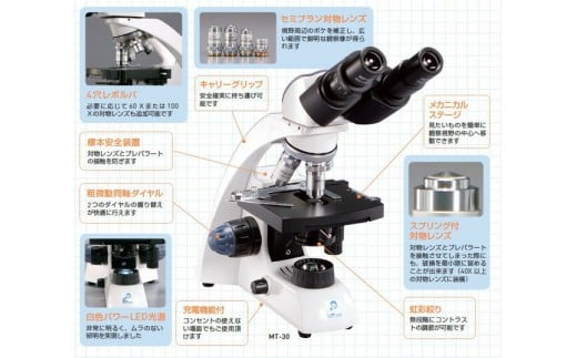 メイジテクノ 双眼生物顕微鏡 (スライドガラス・カバーガラス各100枚付)