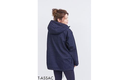 DB28【SIZE:FREE】T-ASSACレディースアノラックパーカ「ANORAK / INDIGO」