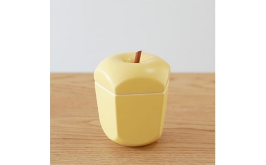 りんごの形のシュガーポット pomme 黄王　＜ttyokzk ceramic design＞【1096308】