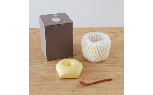 りんごの形のシュガーポット pomme 黄王　＜ttyokzk ceramic design＞【1096308】