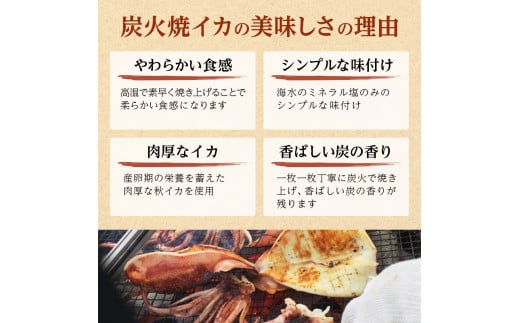 鰺ヶ沢の炭火焼きイカ5パックセット