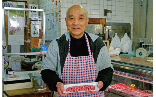 いわて純情豚 遠野産 亜麻豚 豚肉 ロース肉 焼肉用 500g 笹村精肉店