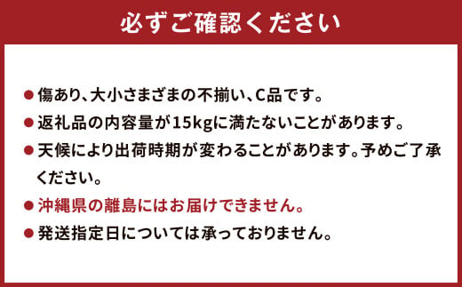 農家の休憩デコ 訳あり（C品 15kg）