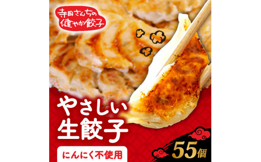 やさしい生餃子 55個 にんにく 不使用 ヘルシー 冷凍 餃子 ぎょうざ 国産野菜 おから 鶏肉 アボカド ヨーグルト 生餃子 ギョウザ ギョーザ 焼き餃子 水餃子 冷凍餃子 惣菜 夜ご飯 おかず 時短 大阪府 松原市