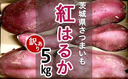 279-1【訳あり】茨城町産さつまいも5kg（紅はるか）