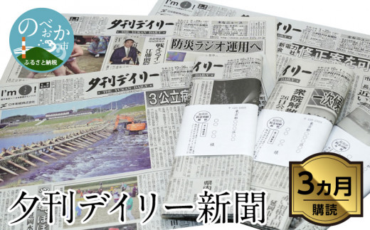 【3か月定期便】夕刊デイリー新聞 N0108-YZC048