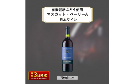 酒 岩の原ワイン1本（720ml） 有機栽培ぶどう使用 マスカット ・ ベーリーA ワイン 赤 ギフト 新潟 上越