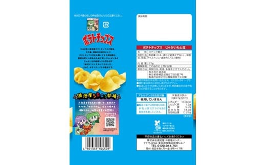 湖池屋　ポテトチップスじゃがいもと塩　27g×24袋