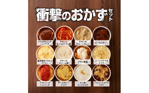 洋食屋さんのおかず 衝撃の12種セット ハンバーグ ドリア グラタン シチュー カレー チキン 鶏肉 レンチン おかず