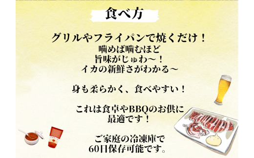 【四国一小さなまち】《カネアリ水産》 イカの一日干し５枚 スルメイカ イカ 一日干し 干物 加工食品 BBQ 肉厚 海鮮 うまみ おつまみ 酒のお供 冷凍