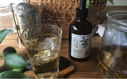 [№5533-0074]100％天然発酵ハリヨの柿酢　生搾り（卓上スポイトタイプ）