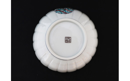 [№5784-0940]九谷焼　 5.2号鉢　丸小紋　a01