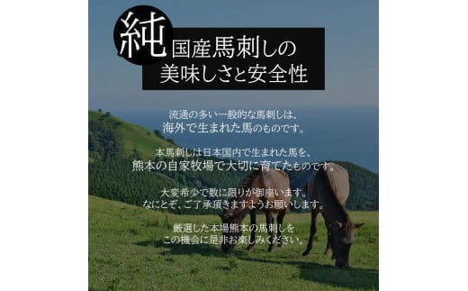 まな板不要 カット済み 希少な 純国産 馬刺し 赤身 約 200g ( 50g ×4P） タレ付き | 熊本県 熊本 くまもと 和水町 なごみ 馬肉 日本原産 国内肥育 小分け 冷凍