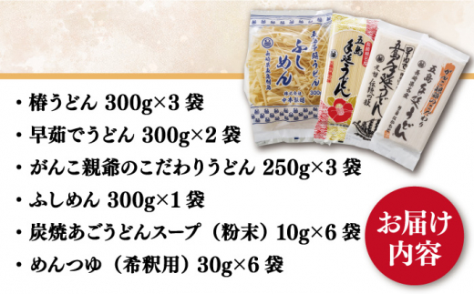 五島手延べうどん 詰め合わせ Aセット 乾麺 五島うどん ふし麺 飛魚だし 贈答 ギフト 新上五島町