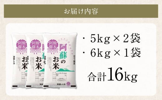 【訳あり】阿蘇のお米 合計16kg