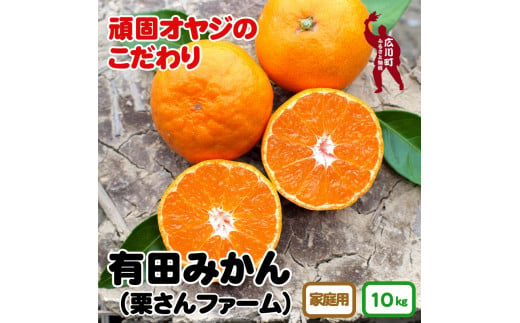 ▼有田みかん 10kg 家庭用 頑固オヤジのこだわりみかん ※11月中旬～翌年1月上旬頃より順次発送予定 【krf004-c-10】