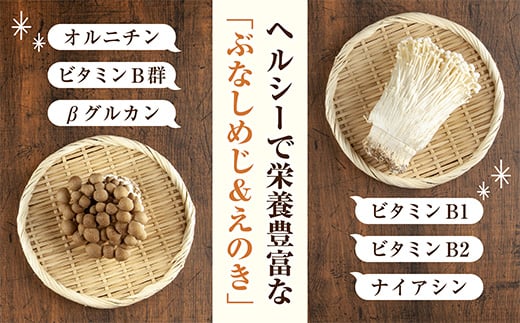 乾燥きのこ 2種セット（ぶなしめじ・えのき）／国産 乾燥 ぶなしめじ 30g えのき 50g 各1袋 ぶなしめじ ブナシメジ エノキ きのこ キノコ 無添加 国産 ドライ だし 出汁 時短 保存食 ギフト お取り寄せ はぴふる 新潟県 十日町市