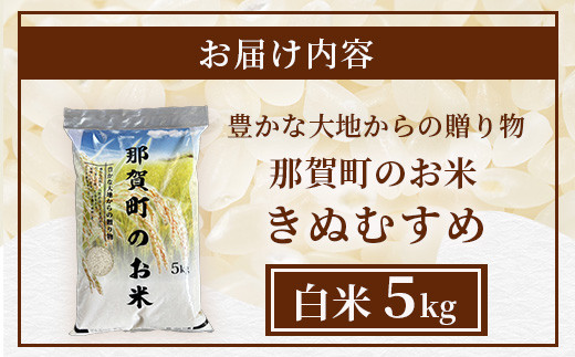 「令和6年産 新米 先行受付」 那賀町相生産 きぬむすめ 白米 5kg 1袋 「2024年10月上旬より発送」 【徳島 那賀 国産 徳島県産 お米 こめ おこめ 米 ご飯 ごはん 白ご飯 白米 5キロ 和食 おにぎり お弁当 白米 精米 おいしい 食べて応援 お取り寄せ 産地直送】YS-34