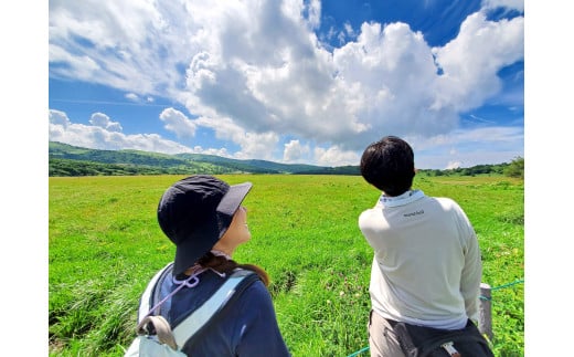 【八島湿原 ぐるっとウォーク】～花と生きものたちとの出会い　癒やしの湿原めぐり～ツアー参加券２名様分／八ヶ岳登山企画 ハイキング 体験 アウトドア 子供 チケット ペア 観光 長野 諏訪【88-05】