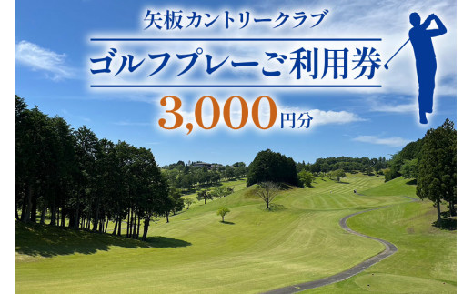 矢板カントリークラブ ご利用券 3000円分｜ゴルフ 観光 旅行 チケット クーポン 矢板市 [0449]