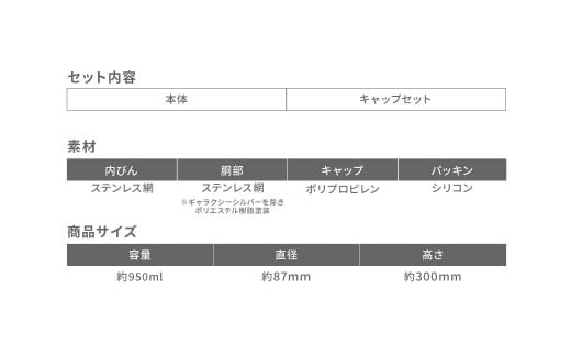 【MW-TAKAMORI OUTDOOR BRAND-】×【REVOMAX】レボマックス 32oz(950ml)