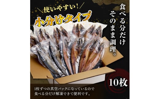 【北海道産】塩サバ 200g以上×10枚【er002-040-a】