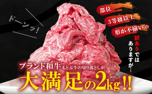 期間限定　もとぶ牧場　訳あり　もとぶ牛切り落とし　2kg（500g×4P） 切落し すき焼き 煮込み カレー 沖縄 オススメ おすすめ 人気 ブランド 和牛 県産和牛 黒毛和牛 牛肉 牛 小分け 便利 わけあり ワケアリ グルメ 2000ｇ